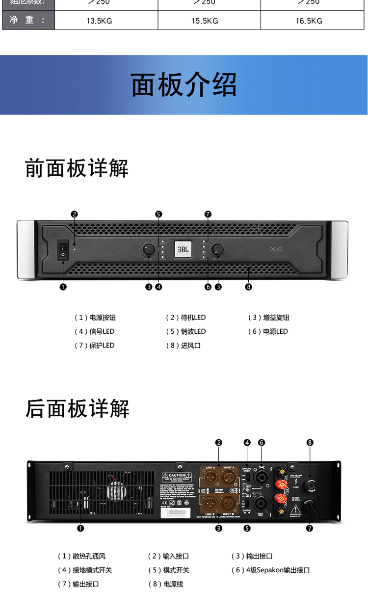 jbl x6功放